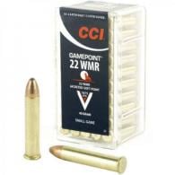 Main product image for CCI Gamepoint Jacketed Soft Point 22 Magnum / 22 WMR Ammo 50 Round Box