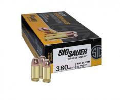Sig Sauer Elite Ball Full Metal Jacket 380 ACP Ammo 50 Round Box - E380B1-50