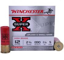 Winchester Ammo Super X High Brass 12 GA 2.75" 1 1/4 oz 5 Round 25 Bx/ 10 Cs