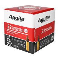 Aguila Super Extra High Velocity .22 LR 38 gr Copper Plated Hollow Point  250rd box