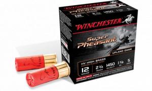Main product image for Winchester Ammo Super Pheasant HV High Brass 12 GA 2.75" 1 3/8 oz 5 Round Copper Plated 25 Bx/ 10 Cs
