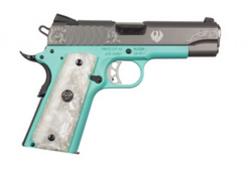 teal handgun