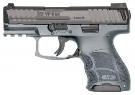 Heckler & Koch H&K VP9 SK 9mm Luger Double 3.39" 10+1 Gray Interchangeable Backstrap Grip Black Slide - 81000100