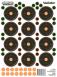Champion Targets VisiColor Self-Adhesive Paper 2" Bullseye Orange/Black 5 Pack - 46134