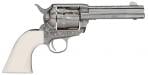 Taylor's & Co. 1873 Cattleman Outlaw Legacy Engraved Nickel 45 Long Colt Revolver - OG1402