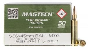 Magtech Tactical/Training 5.56x45mm NATO 55gr Full Metal Jacket  50rd box - 556A