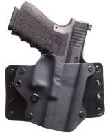 BlackPoint Leather Wing Black Kydex Holster w/Leather Wings OWB fits For Glock 43 Right Hand - 103336