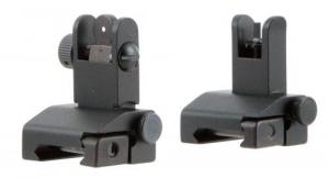 TacFire Low Profile Sight Set AR Platform Black Anodized Flip Up - IS002