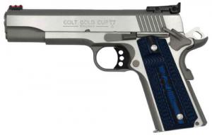 Colt Mfg Gold Cup Lite 38 Super Single 5 8+1 Blue G10 Checkered w/Scal - O5073GCL