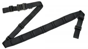Magpul MS1 Sling 1.25"-1.88" W x 48"- 60" L Padded Two-Point Black Nylon Webbing for Rifle - MAG545-BLK