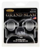 Weaver Mounts Grand Slam Ring Set 1" Diam High Steel Black - 49304