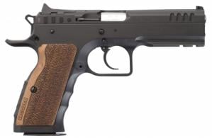 Italian Firearms Group (IFG) Stock I 9mm Double Action 4.45 17 Round Wood Grip Black Slide - TFSTOCKI9