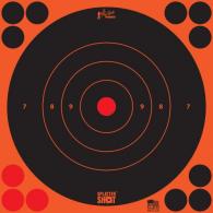 Pro-Shot SplatterShot Self-Adhesive Paper 8" Bullseye Orange/Black 6 Per Pack - 8BORNG6PK