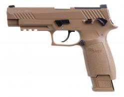 Sig Sauer Airguns P320-M17 Air Pistol CO2 177 Pellet 20rd Coyote Frame Coyote Polymer Grip - AIRM17177
