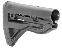 FAB Defense GL-Shock Buttstock with Anti-Rattle Mechanism Matte Black Synthetic for M4/M16 - FXGLSHOCK