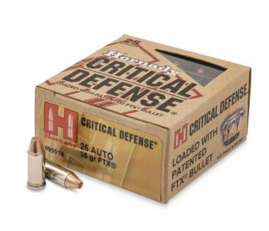 Hornady  Critical Defense  25 ACP 35gr  Flex Tip Expanding 25rd box - 90014
