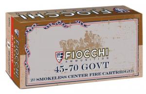 Main product image for Fiocchi Cowboy Action 45-70 Gov 405 gr Lead Round Nose Flat Point (LRNFP) 20 Bx/ 10 Cs