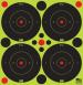 Pro-Shot SplatterShot Self-Adhesive Paper 3" Bullseye Black/Green 12 Per Pack - 3BGREEN48