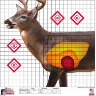 Pro-Shot American Whitetail Sight-In Target 25"x 25" 5 Pack - WDSI5PK