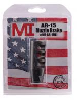 Midwest Industries AR Muzzle Break 5.56x45mm NATO 1/2"-28 tpi Black Phosphate Steel - MIARMB1