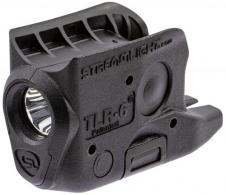 Streamlight TLR-6 Weapon Light fits For Glock 42/43 White LED 100 Lumens 1/3N Lithium Battery Black Polymer No Laser - 69280