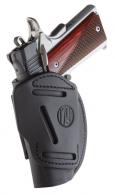1791 Gunleather 4 Way Stealth Black Leather IWB/OWB 1911 3-4"/Browning Hi Power Right Hand - 4WH1SBLR