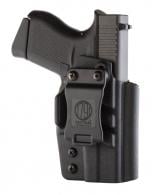 1791 Gunleather TACIWB43BLKR Tactical Kydex IWB Fits For Glock 43 Kydex Black - TACIWBGLOCK43BLKR