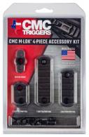 CMC Triggers M-LOK 4-Piece Rail Kit Black Anodized Aluminum - 81724