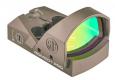 Sig Sauer Electro-Optics Romeo1Pro 1x 30mm Obj 6 MOA Red Dot Flat Dark Earth CR1632 Lithium - SOR1P103