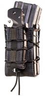 High Speed Gear TACO MOLLE X2RP Double Magazine Pouch Black Nylon w/Polymer Divider with Pistol Mag Pouch - 112RP0BK