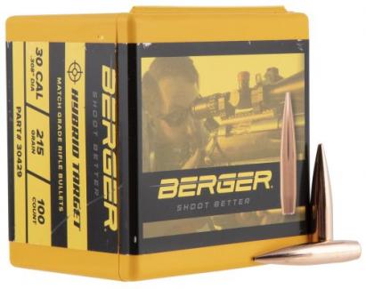 Berger Bullets 30429 Target 30 Cal .308 215 gr Hybrid 100 Per Box - 30429