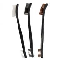Birchwood Casey Utility Brushes Universal Nylon, Bronze, Stainless Steel Brush 3 Per Pack