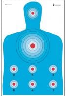 Action Target High Visibility Fluorescent Modified B-27 Silhouette Paper Target 23" x 35" 100 Per Box - PRCQ1100