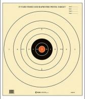 Action Target B-8 25-Yard Time and Rapid Fire Bullseye Paper Target 21" x 24" 100 Per Box - B8(P)OC100
