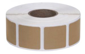 ACTION TARGET INC Square Target Pasters 7/8" 1000 Per Roll Brown - PAST/BR