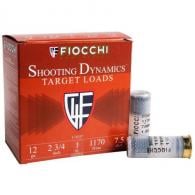 Fiocchi Shooting Dynamics Target 12 GA 2.75" 1oz #7.5 25rd Box - 12SD1H75