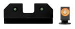 XS R3D Night for Glock Large Frame Orange Outline Tritium Handgun Sight - GLR013P6N