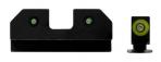 XS Sights RAM Night Sights fits For Glock 42/43/43X/48 Gen1-5 Green Green Tritium - GLR014P6G
