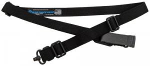 Blue Force Gear Vickers 221 Sling with Push Button Swivel 1.25" W One-Two Point Black Cordura - VCAS2TO1PB125AABK