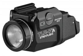 Streamlight TLR-7 A Flex Weapon Light With Low/High Switch Clear LED 500 Lumens CR123A Lithium Battery Black Anodized Alum - 69424