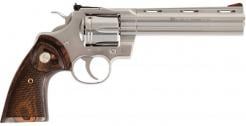 Colt Python .357 Magnum 6" Stainless 6 Shot Revolver, Walnut Grips