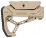 FAB Defense GL-Core CP Buttstock with Adjustable Cheekrest Flat Dark Earth Synthetic for AR15/M4 - FX-GLCORECPT