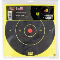 Pro-Shot SplatterShot Adhesive Paper 12" Bullseye Black/Green 5 Pack - 12B-GREEN-TG-5PK