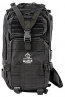 RUKX GEAR Tactical 1 Day 600D Polyester 18" x 11" x 11" Black - ATICT1DB