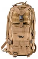 RUKX GEAR Tactical 1 Day 600D Polyester 18" x 11" x 11" Tan - ATICT1DT