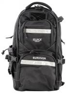 RUKX GEAR Survivor Backpack 600D Polyester 20" x 11" x 10" Black - ATICTSURB