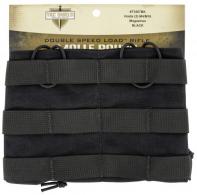 TACSHIELD (MILITARY PROD) Speed Load Double Rifle Mag Pouch Black 1000D Nylon - T3507BK