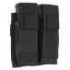 TACSHIELD (MILITARY PROD) Universal Double Pistol Mag Pouch Black 1000D Nylon - T3602BK
