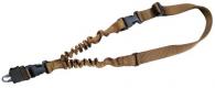 Tacshield Shock Sling with Double QRB 1.25" W Single-Point Coyote Webbing for Rifle/Shotgun - T6010CY