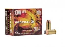 Federal Fusion Ammo 10mm 200gr Soft Point  20 Round Box - F10FS1
